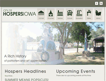 Tablet Screenshot of hospersiowa.com